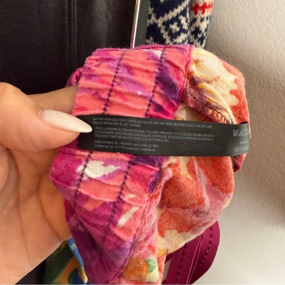 Anthropologie Roegiya Floral PJ Bottoms Multicolor Drawstring Size SP - Picture 8 of 8